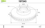 VALEO Disc frana VALEO 197243 - fixbox