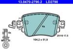 ATE Set placute frana ATE 13.0470-2790.2 (13.0470-2790.2)