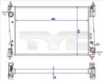 TYC Radiator, racire motor TYC 725-0042-R (725-0042-R) - fixbox