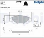 DELPHI Set placute frana DELPHI LP1949 (LP1949)