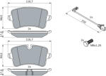 Bosch Set placute frana BOSCH 0 986 494 488 (0 986 494 488)