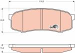 TRW Set placute frana TRW GDB3464 (GDB3464)