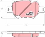TRW Set placute frana TRW GDB3316 (GDB3316)