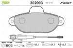 VALEO Set placute frana VALEO 302093 (302093)