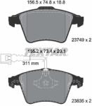 TEXTAR Set placute frana TEXTAR 2374901 (2374901) - fixbox