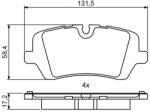 Bosch Set placute frana BOSCH 0 986 494 810 (0 986 494 810)