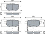 Bosch Set placute frana BOSCH 0 986 494 748 (0 986 494 748)