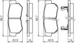 Bosch Set placute frana BOSCH 0 986 494 417 (0 986 494 417)