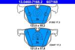 ATE Set placute frana, frana disc ATE 13.0460-7168.2 - fixbox