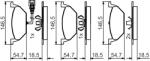 Bosch Set placute frana BOSCH 0 986 495 213 (0 986 495 213)