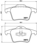 BREMBO Set placute frana BREMBO P 86 019 (P 86 019)