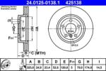 ATE Disc frana fata BMW Seria 3 E46, Z4 E85 ATE 24.0125-0138.1 (24.0125-0138.1)