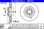 ATE Disc frana fata PowerDisc Audi A4 B5/B6, A6 C5 ATE 24.0330-0113.1 (24.0330-0113.1)