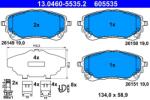 ATE Set placute frana ATE 13.0460-5535.2 (13.0460-5535.2)