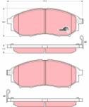 TRW Set placute frana TRW GDB3392 (GDB3392)