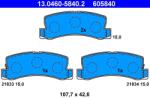 ATE Set placute frana ATE 13.0460-5840.2 (13.0460-5840.2)