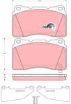 TRW Set placute frana TRW GDB3349 (GDB3349)