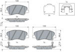 Bosch Set placute frana BOSCH 0 986 494 563 (0 986 494 563)