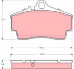 TRW Set placute frana TRW GDB1395 (GDB1395)