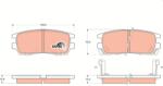 TRW Set placute frana TRW GDB1127 (GDB1127)