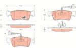 TRW Set placute frana TRW GDB1672 (GDB1672)