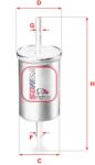 SOFIMA Filtru combustibil SOFIMA S 1769 B (S 1769 B) - fixbox