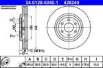 ATE Disc frana fata Nissan Navara NP300, Pathfinder III ATE 24.0128-0240.1 (24.0128-0240.1)