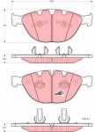 TRW Set placute frana TRW GDB1558 (GDB1558)