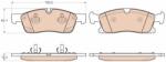 TRW Set placute frana TRW GDB1955 (GDB1955)
