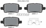 TEXTAR Set placute frana TEXTAR 2292301 (2292301) - fixbox