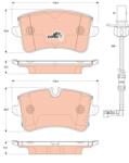 TRW Set placute frana TRW GDB1867 (GDB1867)