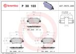 BREMBO Set placute frana BREMBO P 30 103 (P 30 103)