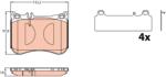 TRW Set placute frana TRW GDB2144 (GDB2144)