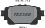 TEXTAR Set placute frana TEXTAR 2058201 (2058201) - fixbox