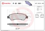 BREMBO Set placute frana BREMBO P 61 091 (P 61 091)
