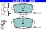 ATE Set placute frana ATE 13.0470-2781.2 (13.0470-2781.2)
