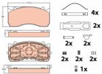 TRW Set placute frana TRW GDB5073 (GDB5073) - fixbox