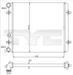 TYC Radiator, racire motor TYC 737-0010 (737-0010) - fixbox