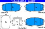 ATE Set placute frana ATE 13.0460-5515.2 (13.0460-5515.2)