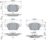 Bosch Set placute frana BOSCH 0 986 494 018 (0 986 494 018)