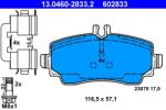 ATE Set placute frana ATE 13.0460-2833.2 (13.0460-2833.2)