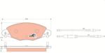 TRW Set placute frana TRW GDB1449 (GDB1449)