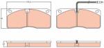 TRW Set placute frana TRW GDB5057 (GDB5057)
