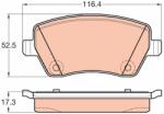 TRW Set placute frana TRW GDB2017 (GDB2017)