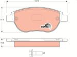 TRW Set placute frana TRW GDB1464 (GDB1464)