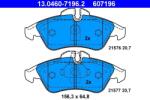 ATE Set placute frana ATE 13.0460-7196.2 (13.0460-7196.2) - fixbox