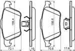 Bosch Set placute frana BOSCH 0 986 494 158 (0 986 494 158)