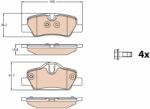TRW Set placute frana TRW GDB2088 (GDB2088)