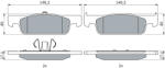 Bosch Set placute frana BOSCH 0 986 494 661 (0 986 494 661)