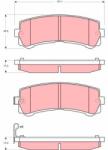 TRW Set placute frana TRW GDB3362 (GDB3362)